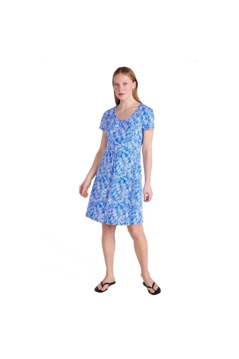 Essentials Lora Stripe Skater Dress, Main, color, Blue