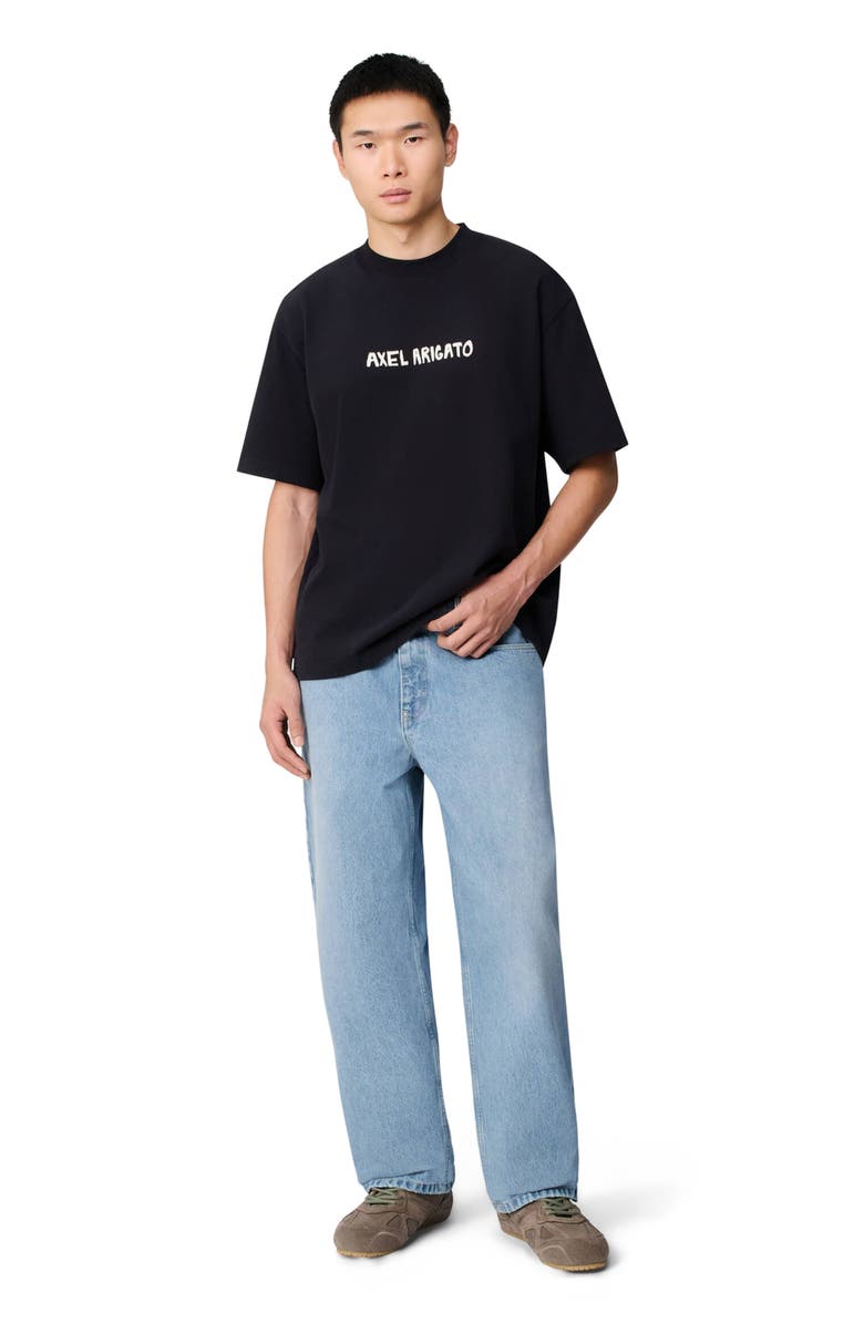 Axel Arigato Zine Relaxed-Fit Jeans, Main, color, Light Blue