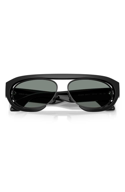 Giorgio Armani 57mm Oval Sunglasses In Black