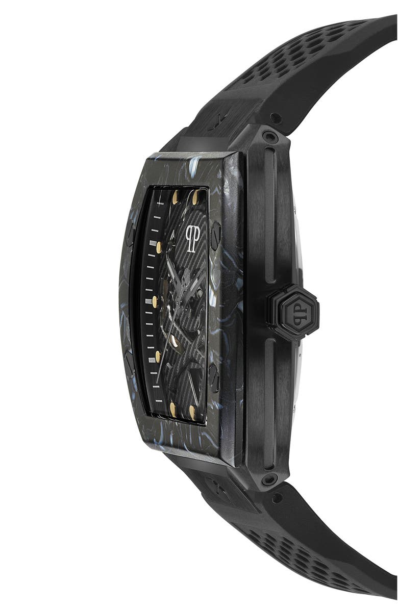 PHILIPP PLEIN The $keleton Silicone Strap Watch, 44mm, Alternate, color,