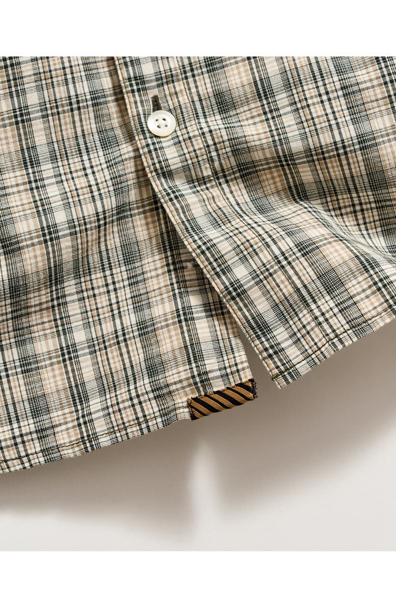 Billy Reid John Standard Fit Plaid Cotton Madras Button-Up Shirt, Alternate, color, Scarab
