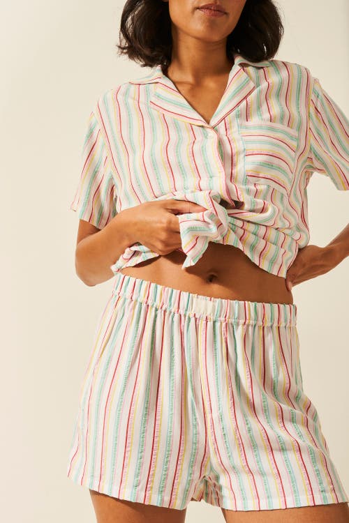 Stripe & Stare Seersucker Short Pj Bottoms