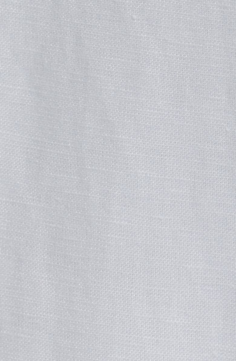 Anne Klein Button Tab Pull-On Linen Blend Wide Leg Pants, Alternate, color, 