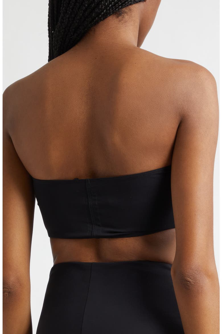 Bandeau Bikini Top, Alternate, color, BLACK