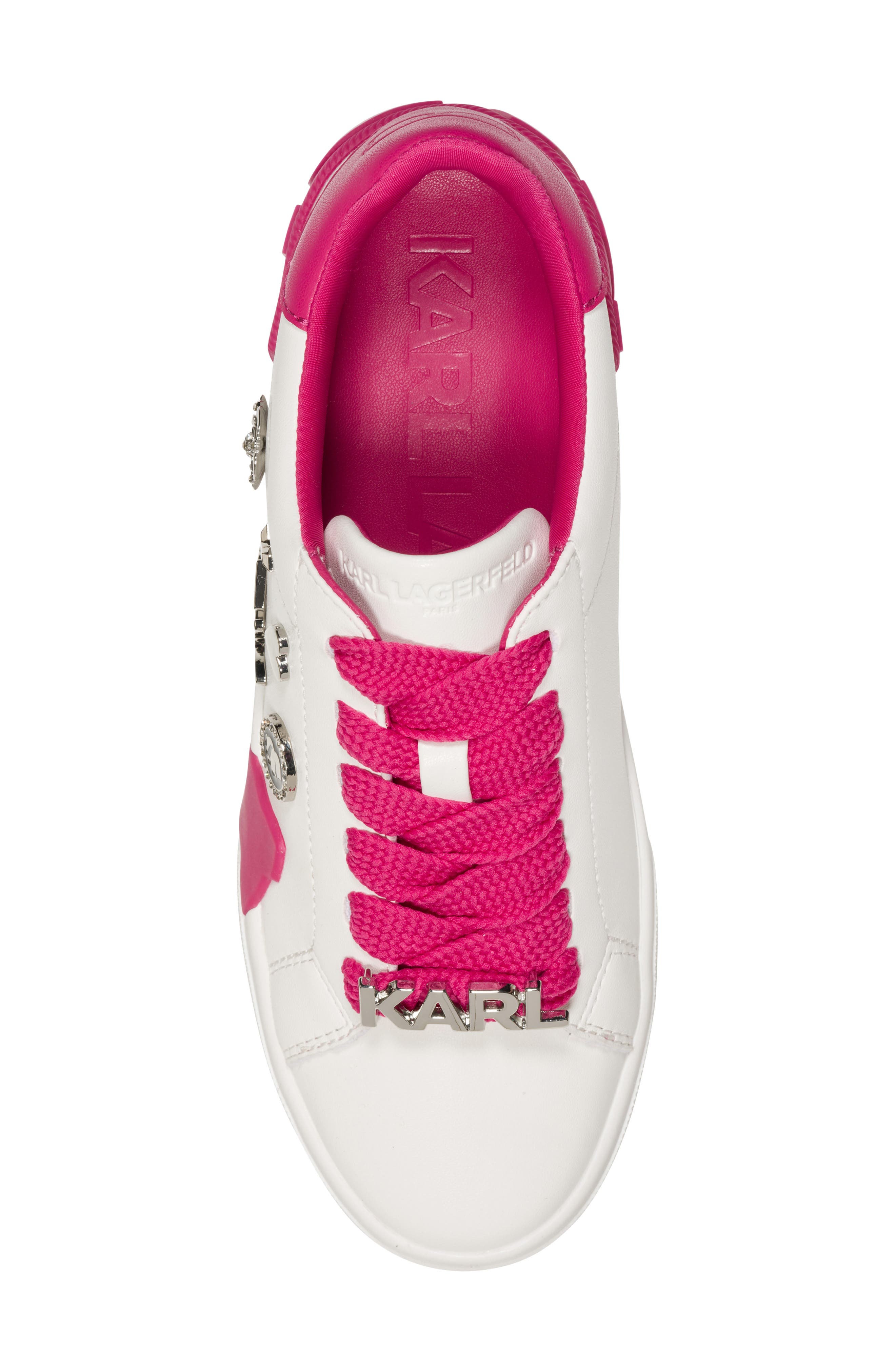 Maddisen Faux Leather Sneaker, Alternate, color, WHITE
