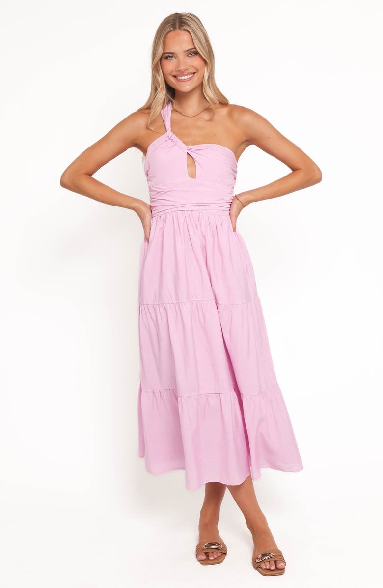 Petal & Pup Vinnie One-Shoulder Maxi Dress, Alternate, color, Pink