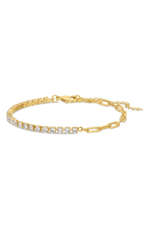 Eye Candy Los Angeles Mary Cz 3-pack Assorted Bracelets In Gold