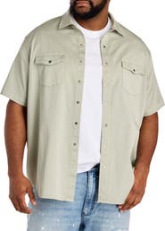 True Nation by DXL Big & Tall Western-Inspired Sport Shirt