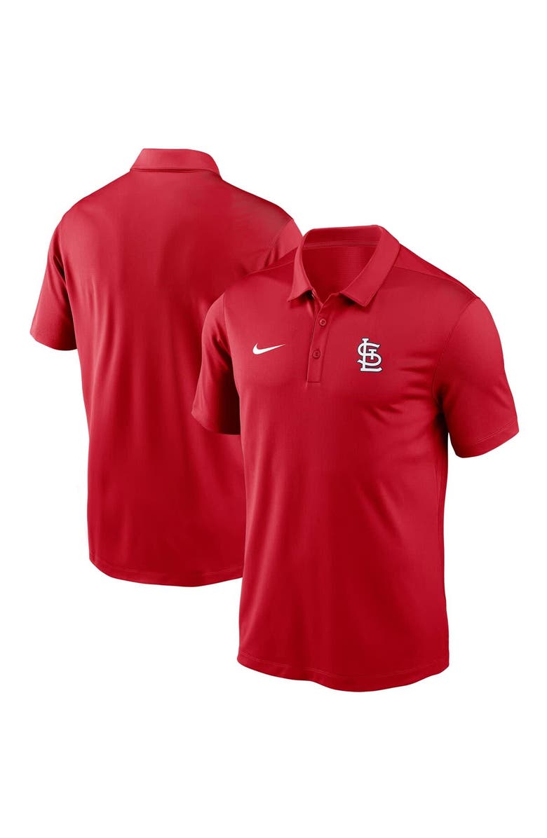 Nike Men's Nike Red St. Louis Cardinals Team Logo Franchise Performance Polo, Main, color, Red