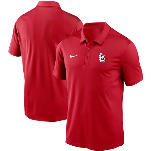 Men's Nike Red St. Louis Cardinals Team Logo Franchise Performance Polo