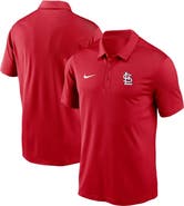 Nike Men's Nike Red St. Louis Cardinals Team Logo Franchise Performance Polo