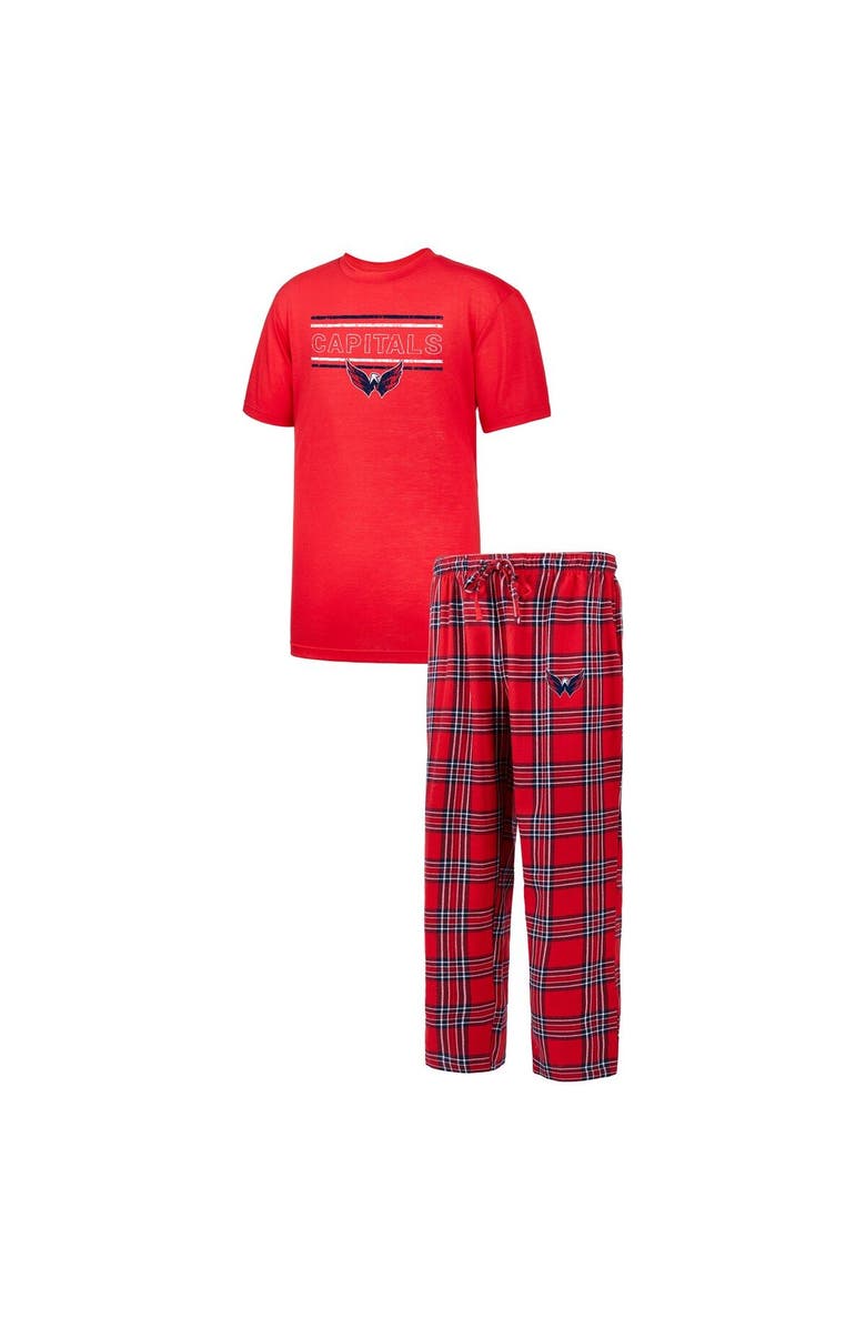 PROFILE Men's Red Washington Capitals Big & Tall T-Shirt & Pajama Pants Sleep Set, Main, color, 