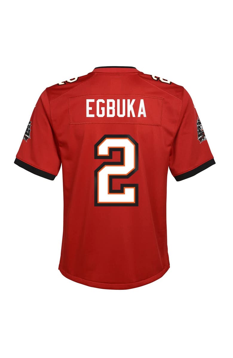 Nike Youth Nike Emeka Egbuka Red Tampa Bay Buccaneers Team Game Jersey, Alternate, color, Red