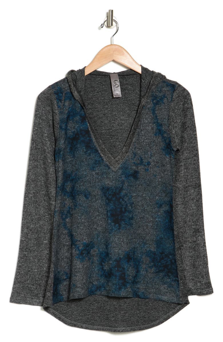 GO COUTURE Hooded Tunic Sweater, Alternate, color, Summer Song