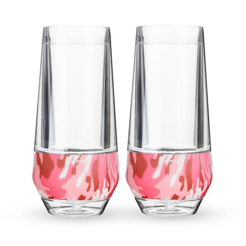 Host Champagne Freeze Cooling Cup Set Of 2 In Pink Camo