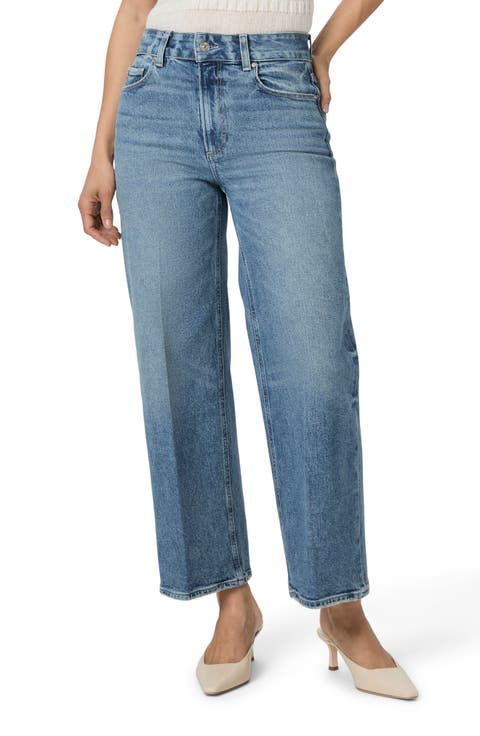 Sasha High Waist Ankle Wide Leg Jeans