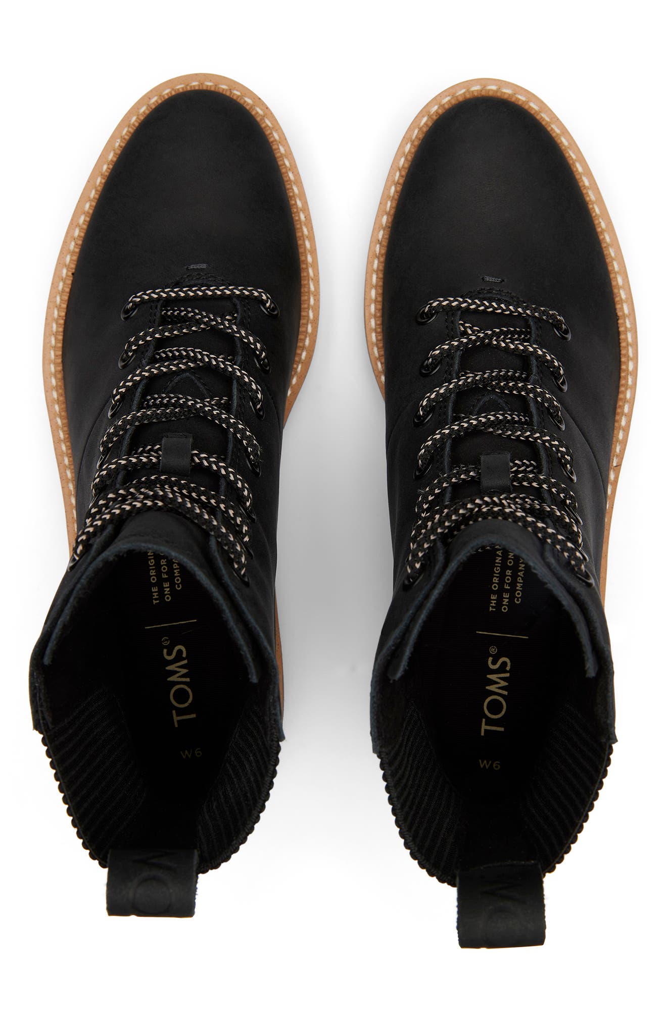 TOMS Leather Frankie Boot, Alternate, color, 