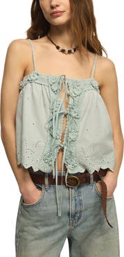 Lucky Brand Crochet Trim Camisole