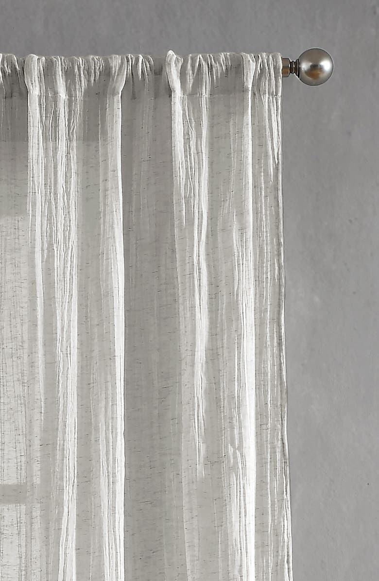 French Connection Charter Crushed Set of 2 Curtain Panels, Alternate, color, Light Grey