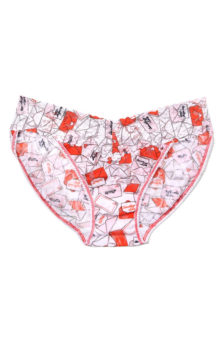 Hanky Panky Lace Vikini, Alternate, color, With Love White