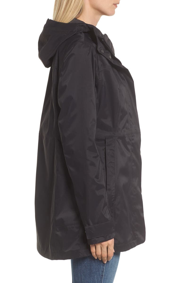 The North Face City Midi Waterproof Trench Raincoat, Alternate, color, 