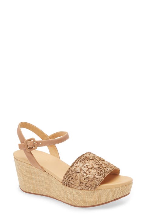 Yizzy Ankle Strap Platform Wedge Sandal (Women)