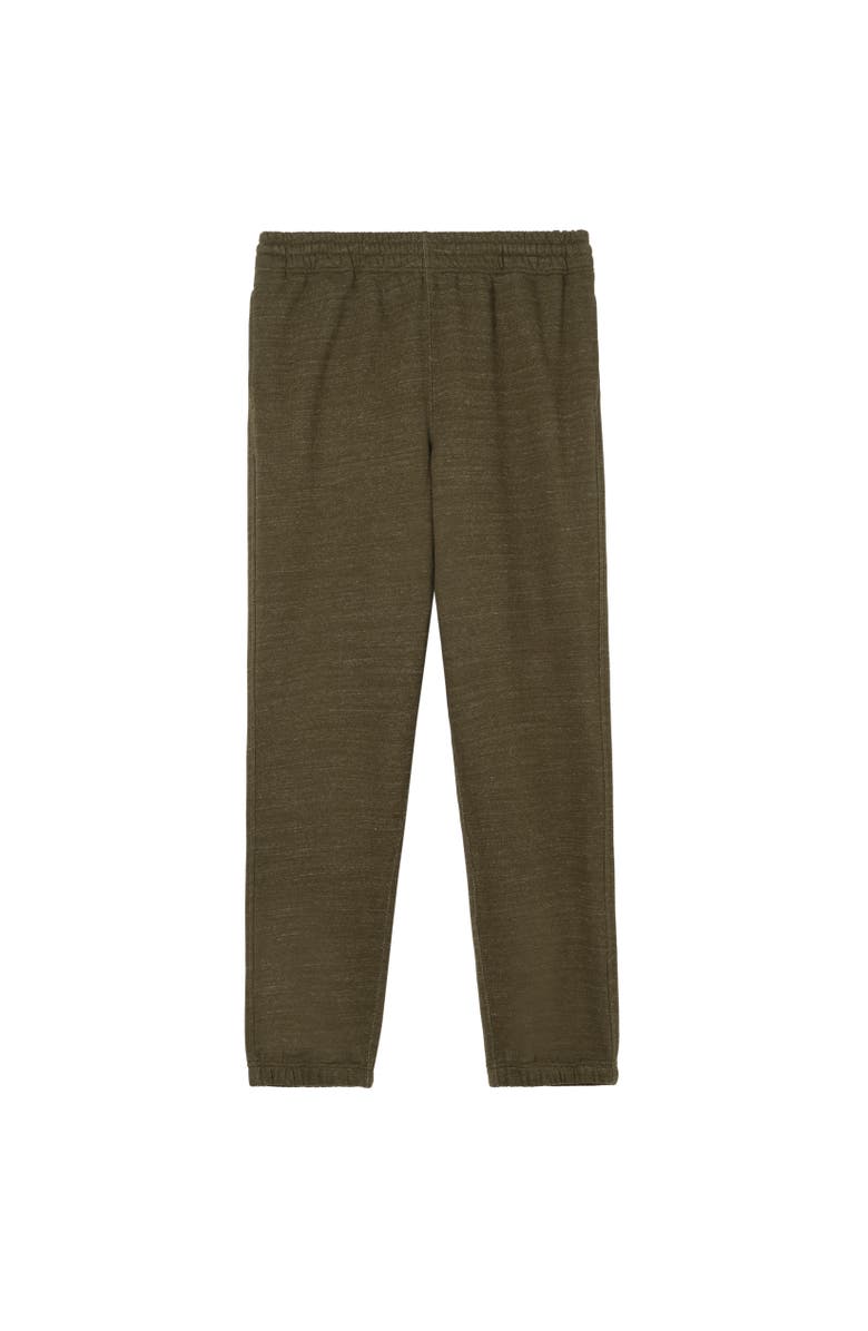Burberry Landscape Label Cotton Jogging Pants, Alternate, color, Thorn Green Melange