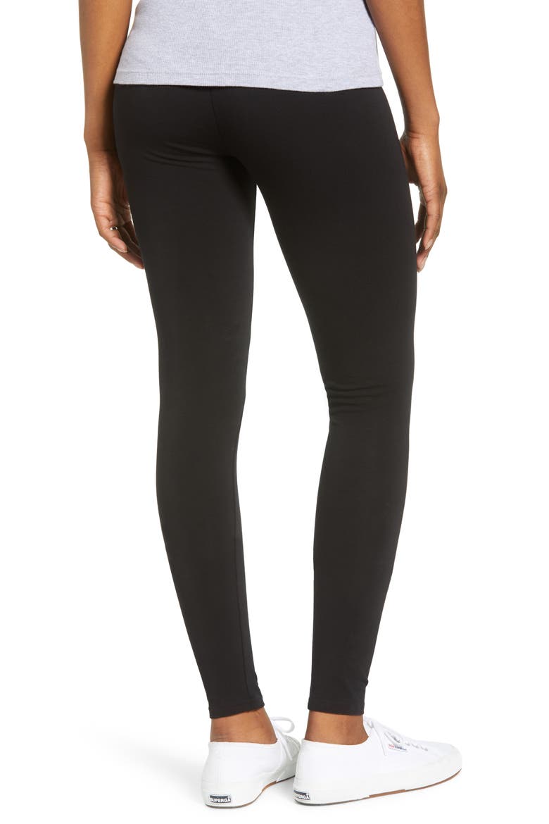 Angel 2-Pack Maternity Belly Support Maternity Leggings, Alternate, color, BLACK