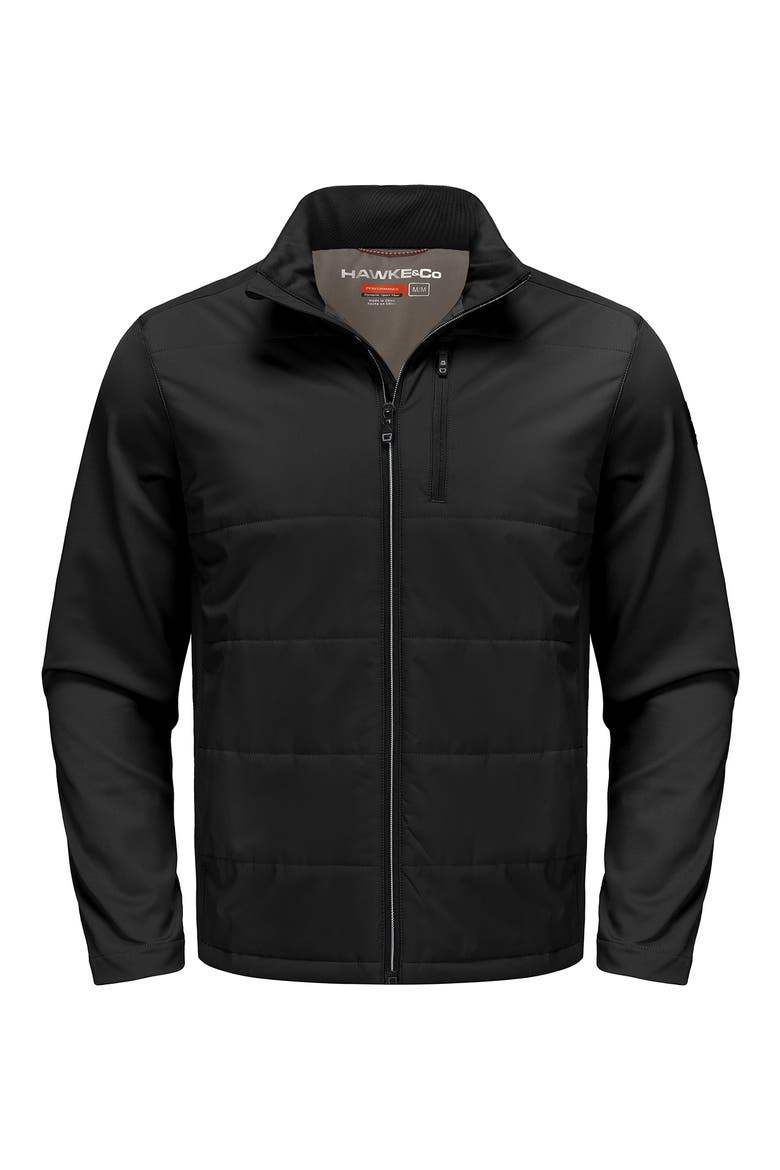 Water Resistant Hybrid Stretch Jacket, Alternate, color, BLACK