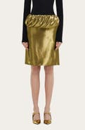 FERRAGAMO Fluid Lamé Pencil Skirt