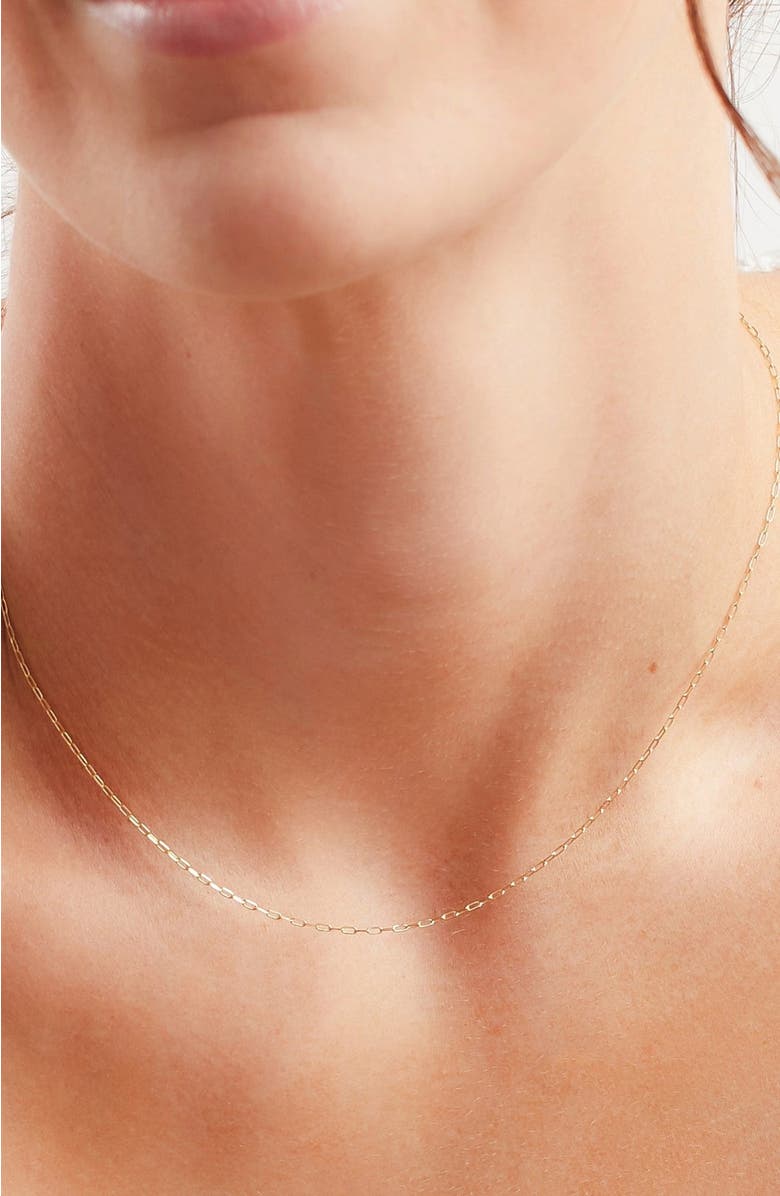 MADE BY MARY 14k Mini Jude Chain, Alternate, color, 14K Solid Gold