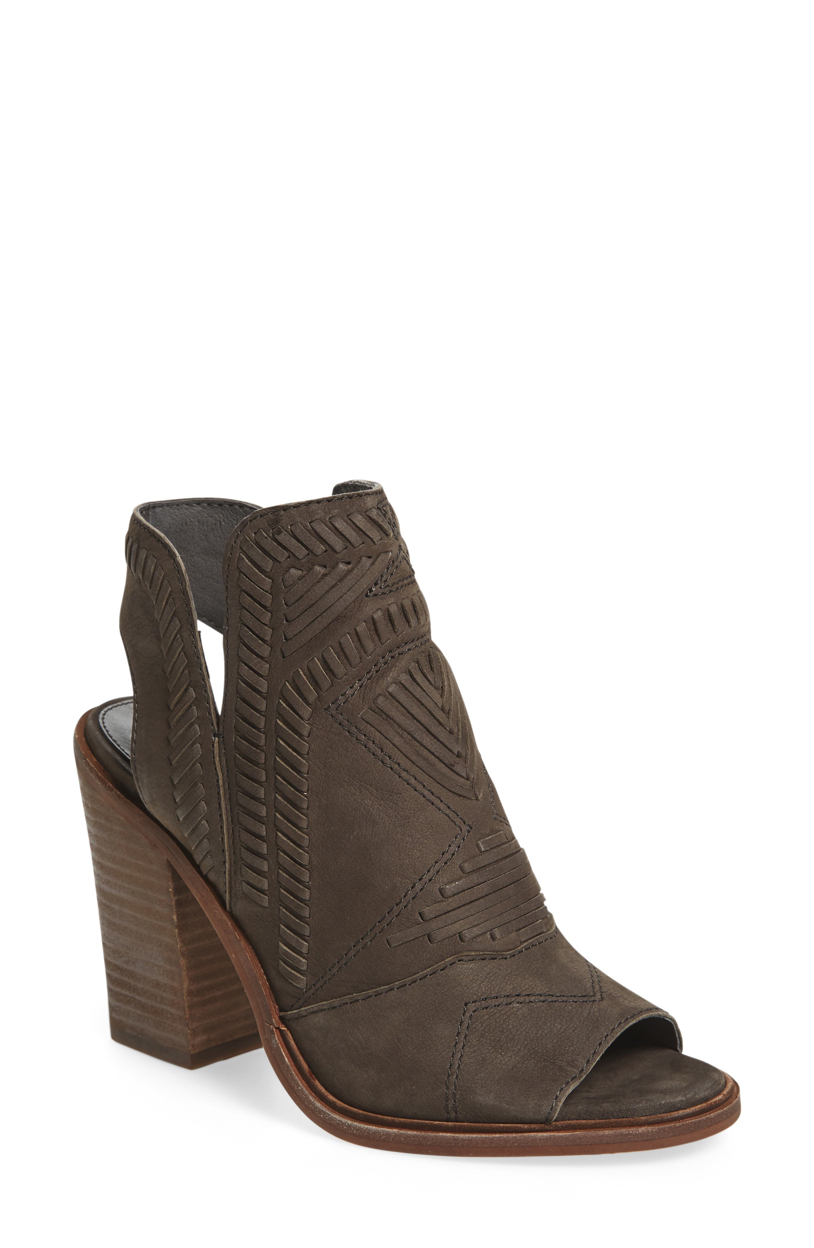 Karinta Block Heel Bootie, Main, color, GREYSTONE