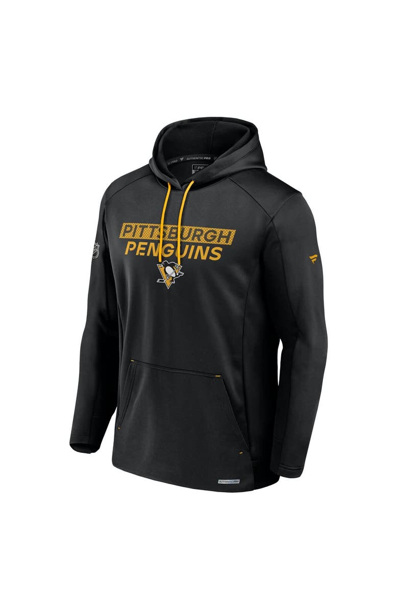 FANATICS Men's Fanatics  Black Pittsburgh Penguins Authentic Pro Rink Fleece Pullover Hoodie, Alternate, color, 