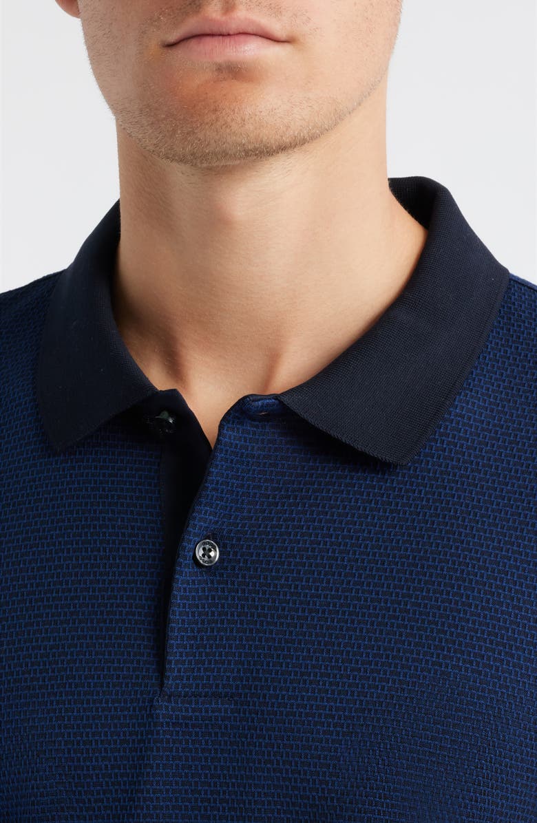 BOSS Parlay Texture Polo, Alternate, color, Dark Blue