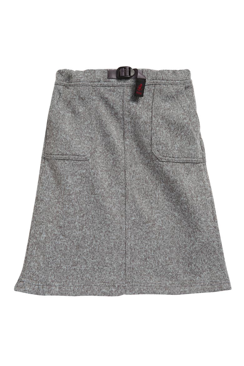 Kids' Bonding Knit Fleece Skirt, Main, color, HEATHER GREY