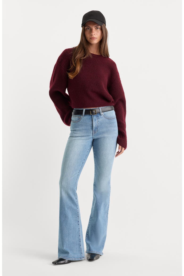 Good Legs High Waist Flare Jeans, Alternate, color, INDIGO