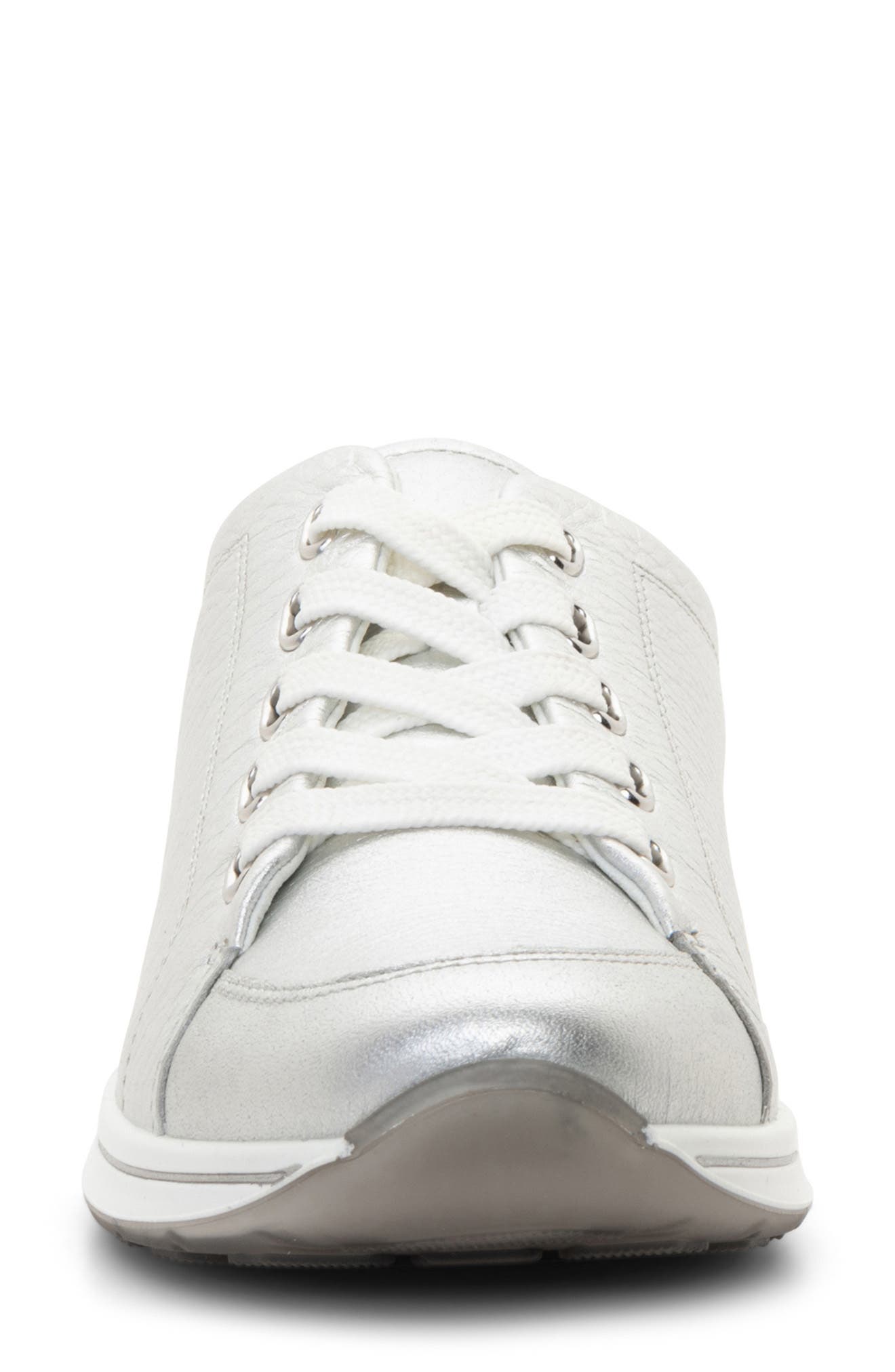 ara Orlando Sneaker, Alternate, color, Silver Metallic Leather