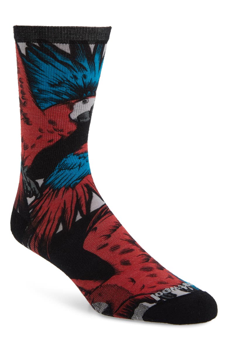 Smartwool Curated Pandemonium of Parrots Crew Socks, Main, color, 