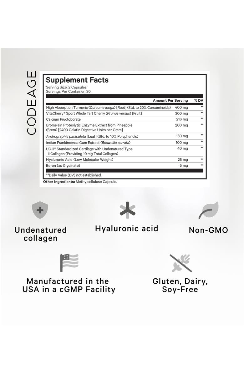 Codeage Supreme Joint Health UC-II<sup>®</sup> Collagen Supplement, Alternate, color, White