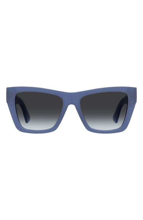 MOS181/S 54mm Gradient Rectangular Sunglasses