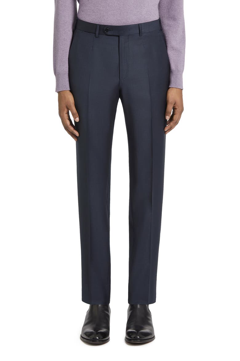 Pin Dot Trofeo Milano Wool Suit, Alternate, color, NAVY