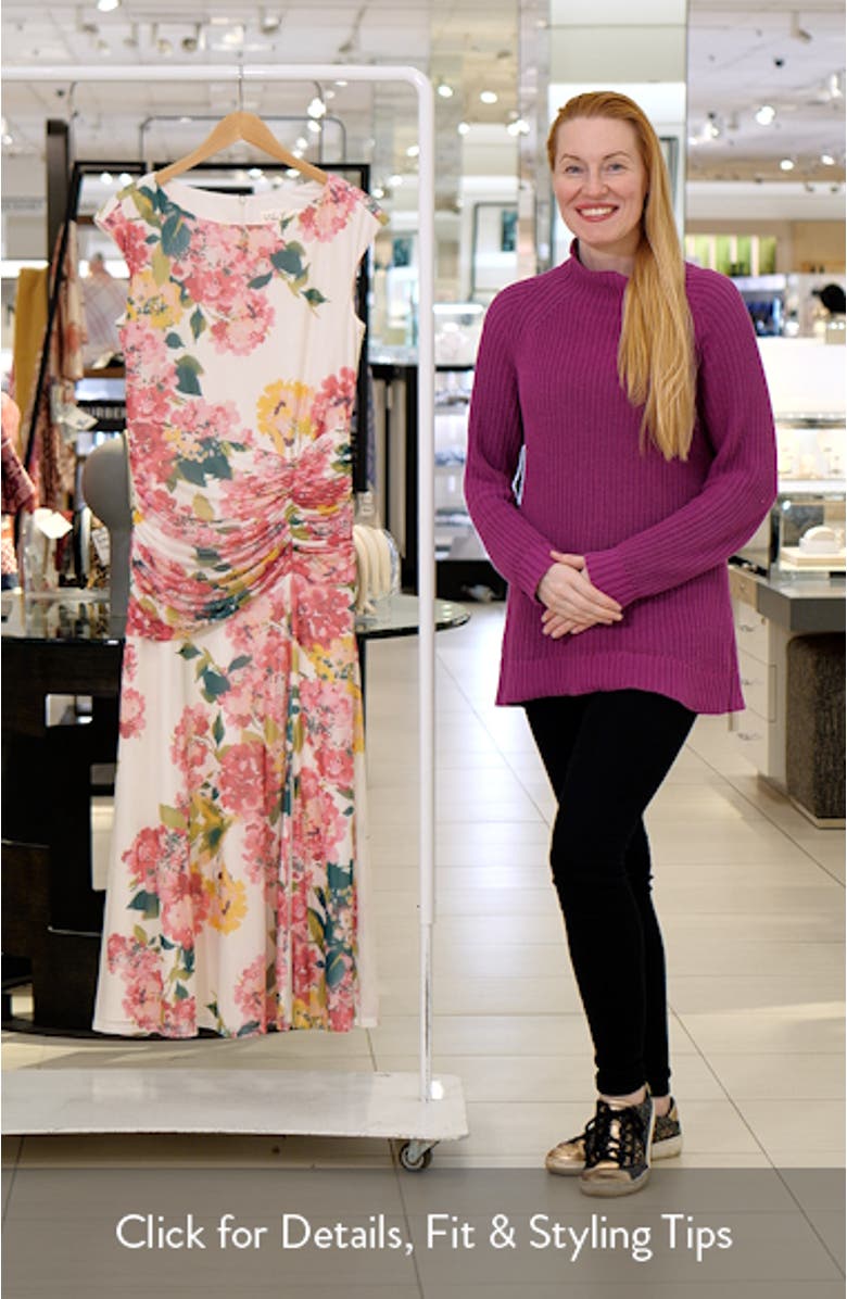 Floral Ruched Gown, sales video thumbnail