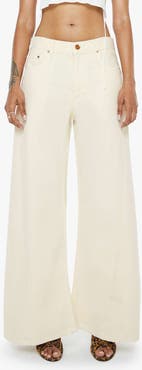 MOTHER Lil Lemon Twist Sneak High Waist Flare Leg Jeans