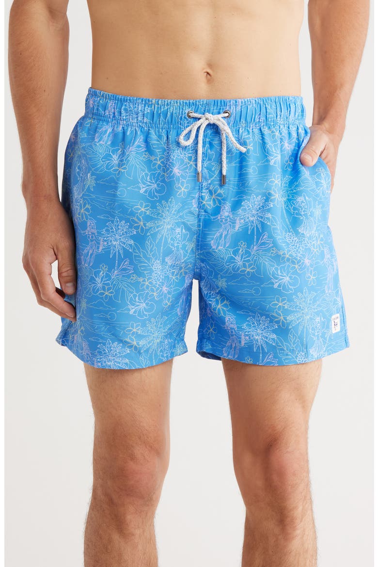 Volley Swim Shorts, Main, color, BLUE