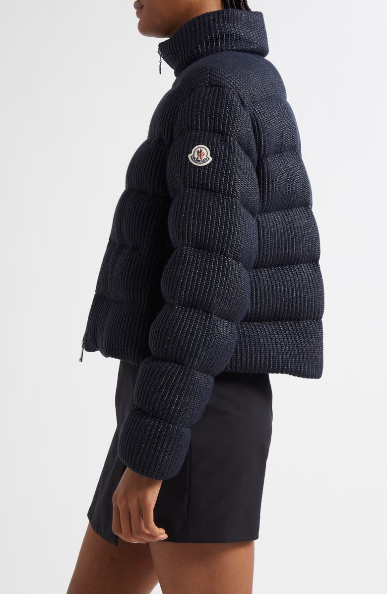 Moncler Thoiry Down Puffer Jacket, Alternate, color, Navy Blue