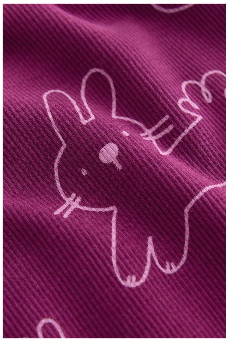 Kids' Stretch Cotton Rib Graphic T-Shirt, Alternate, color, PURPLE