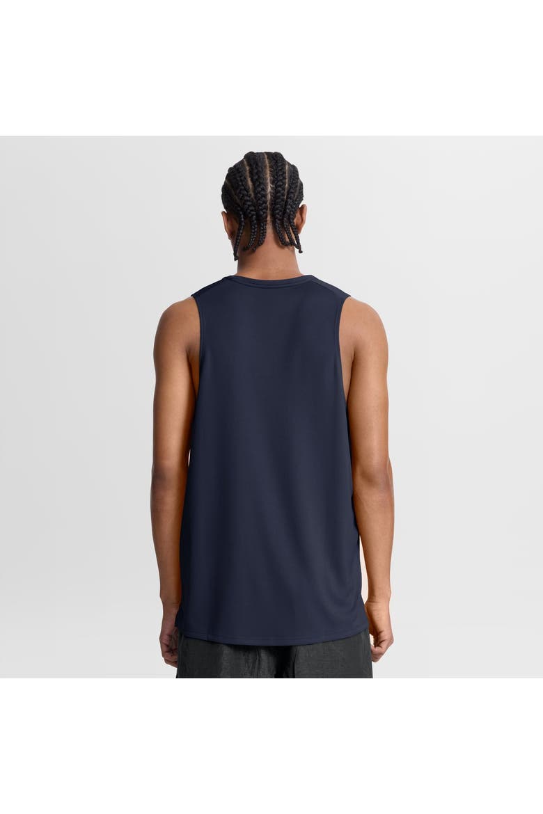 Men's Nike Navy Dallas Cowboys Kickoff Miler Dri-FIT Tank​ Top, Alternate, color, Navy