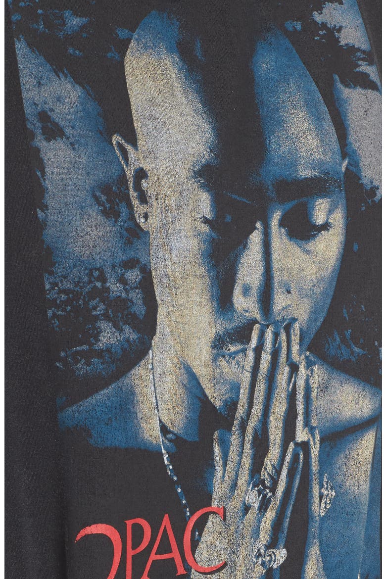 Tupac Tee, Alternate, color, BLACK