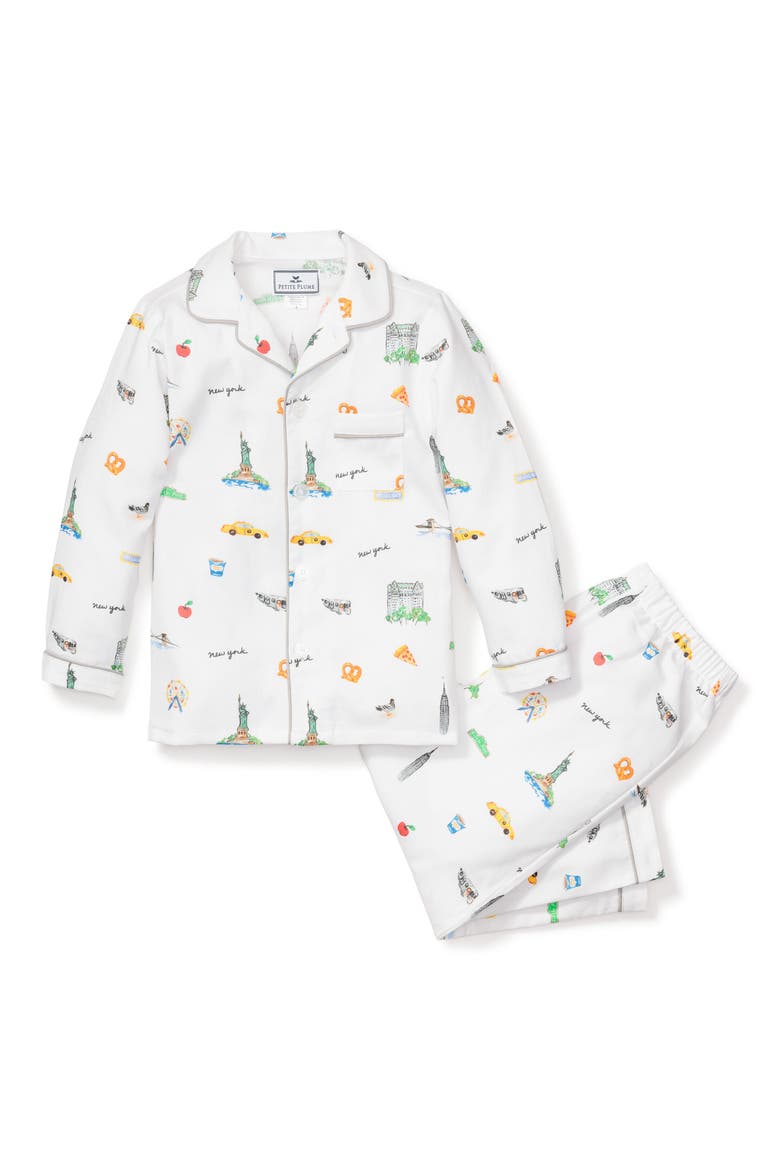 Kids' New York Two-Piece Pajamas, Main, color, WHITE