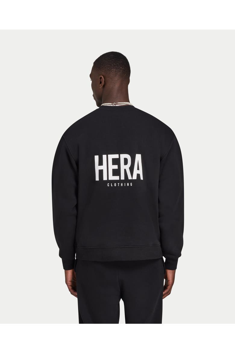 Staple Relaxed Fit Crew Neck Sweatshirt, Alternate, color, Black